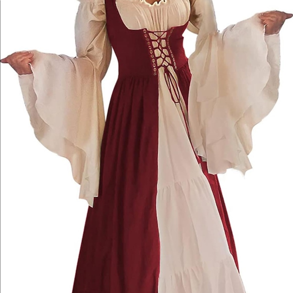 Vintage America Burgundy Maxi Overdress